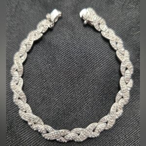 Moissanite Silver Bracelet
